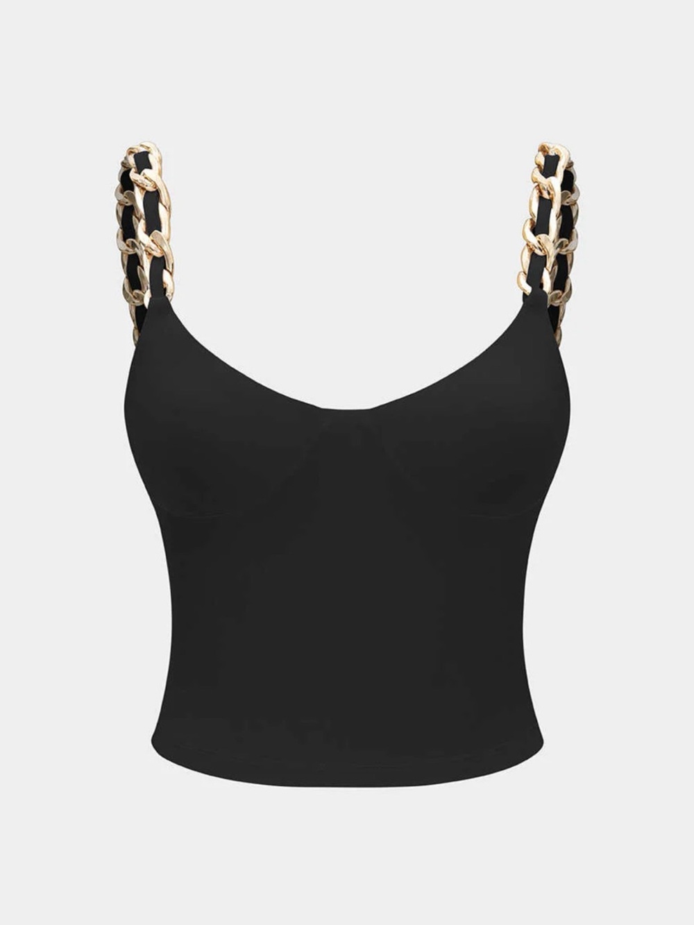 Micas Metallic Chain Detail Cami Top